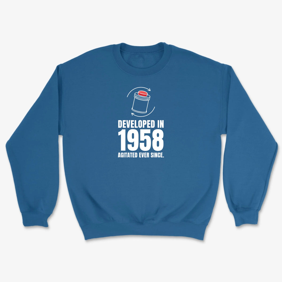 Custom Agitated Ever Since Sweatshirt - Royal
