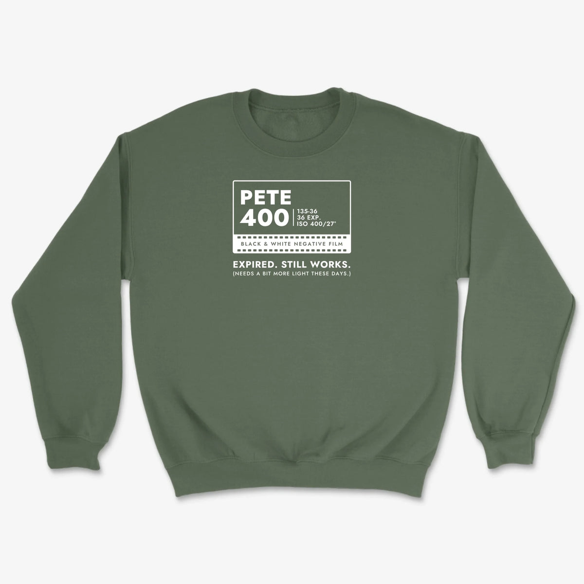 Custom Film Box Sweatshirt - Military Green
