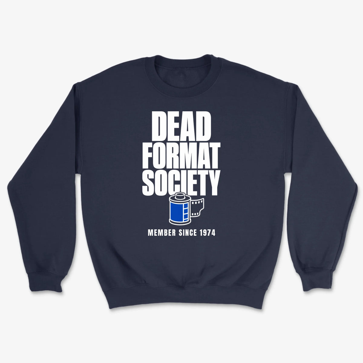 Custom Dead Format Society Sweatshirt - Navy