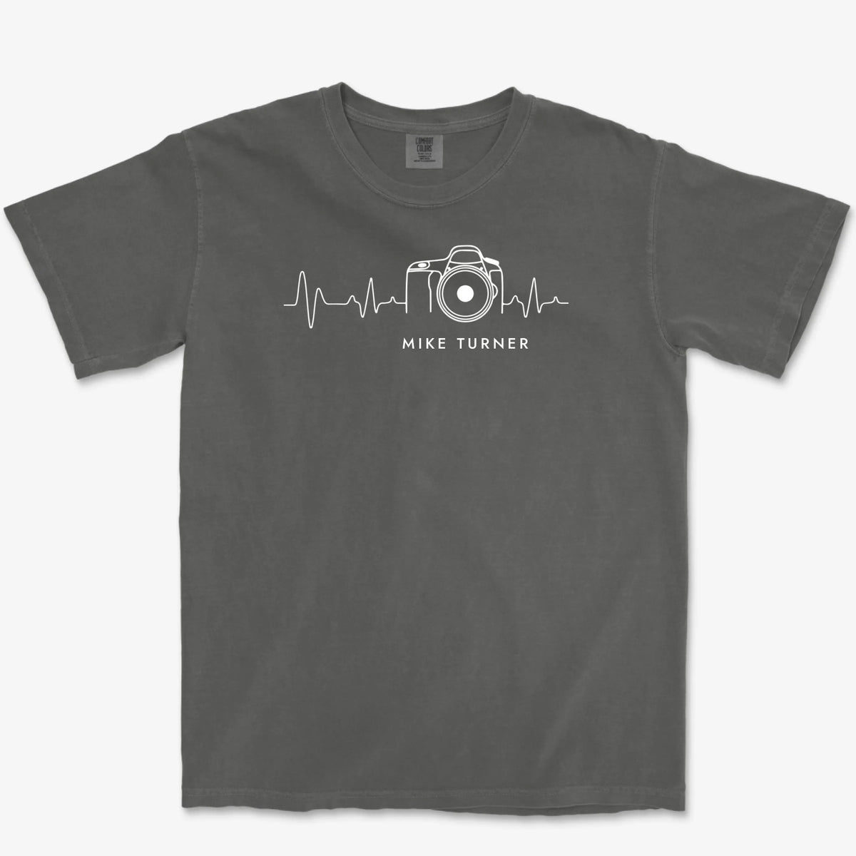 Custom Heartbeat Heavyweight Tee - Pepper