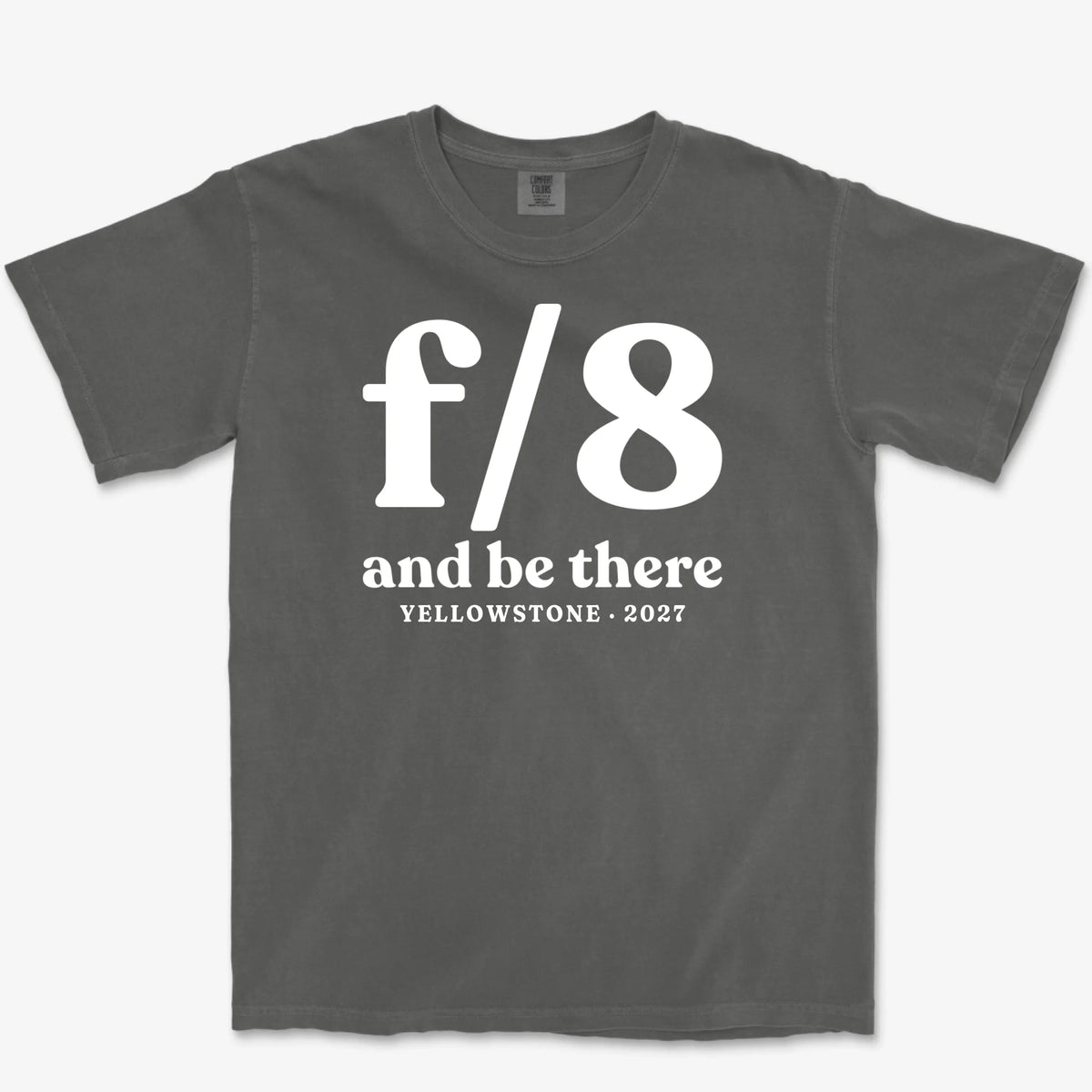 Custom f/8 & Be There Heavyweight Tee - Pepper