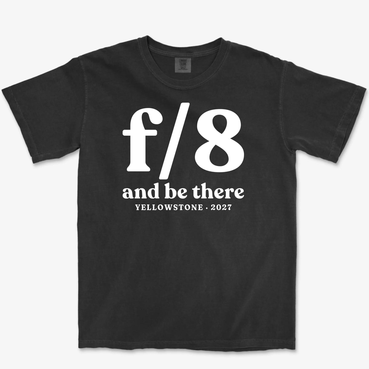 Custom f/8 & Be There Heavyweight Tee - Black