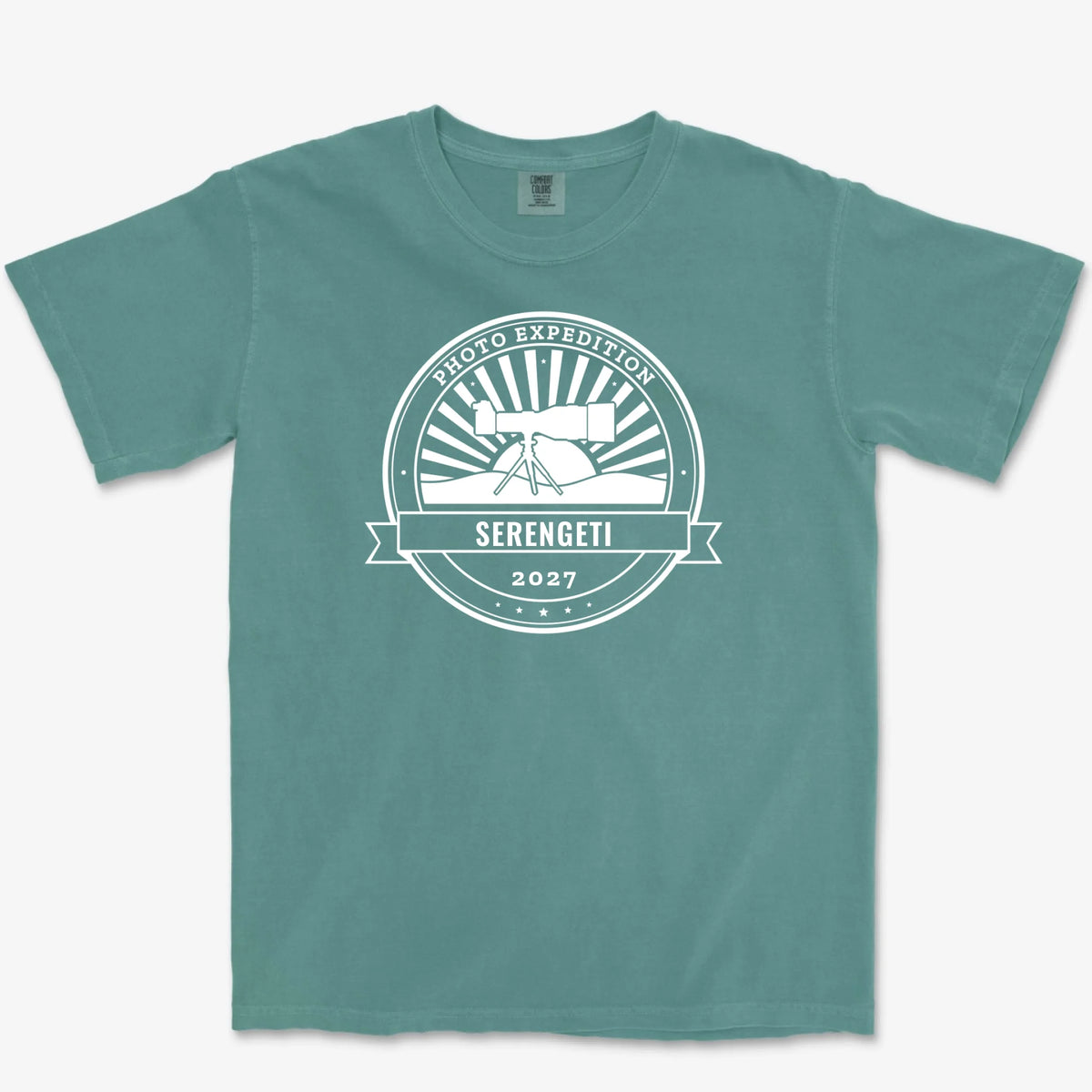 Custom Photo Expedition Heavyweight Tee - Blue Spruce