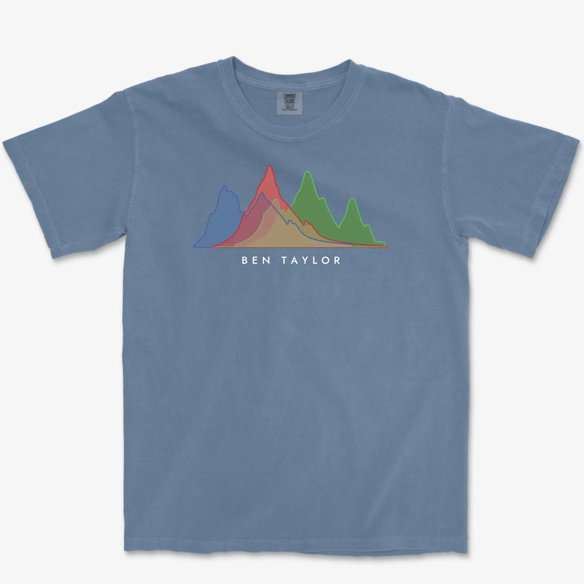 Custom Histogram Heavyweight Tee - Blue Jean