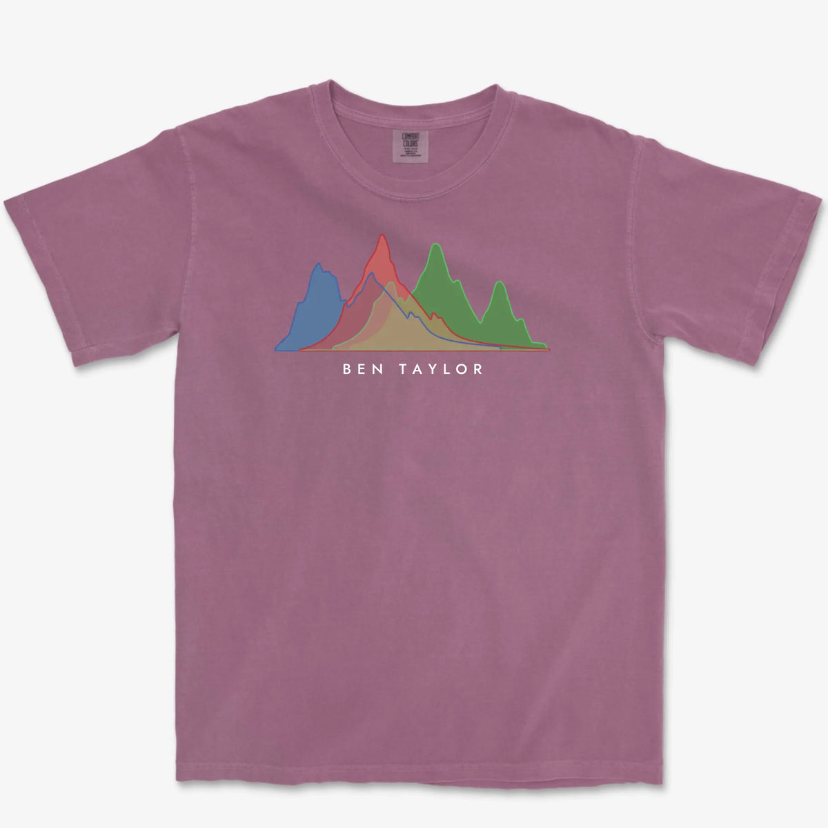 Custom Histogram Heavyweight Tee - Berry