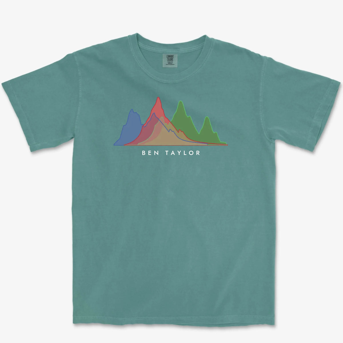 Custom Histogram Heavyweight Tee - Blue Spruce