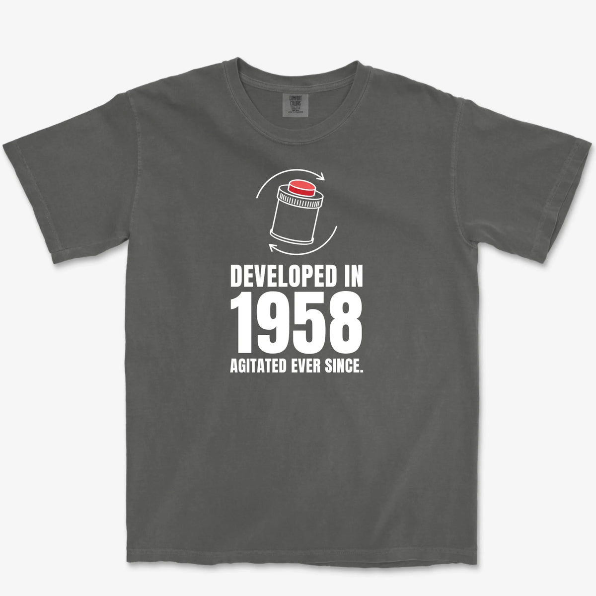 Custom Agitated Ever Since Heavyweight Tee - Pepper