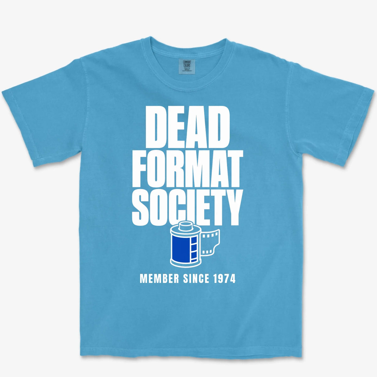 Custom Dead Format Society Heavyweight Tee - Royal Caribe