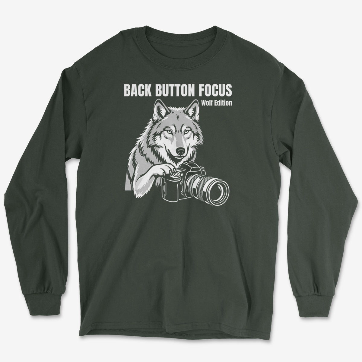 Back Button Focus Long Sleeve Tee