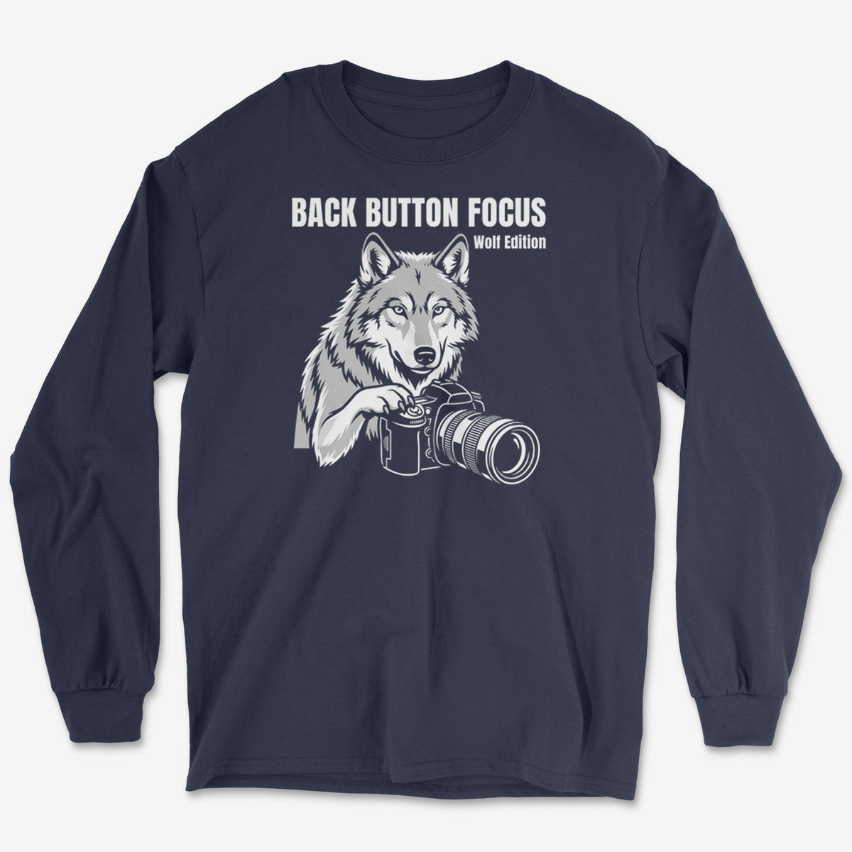 Back Button Focus Long Sleeve Tee
