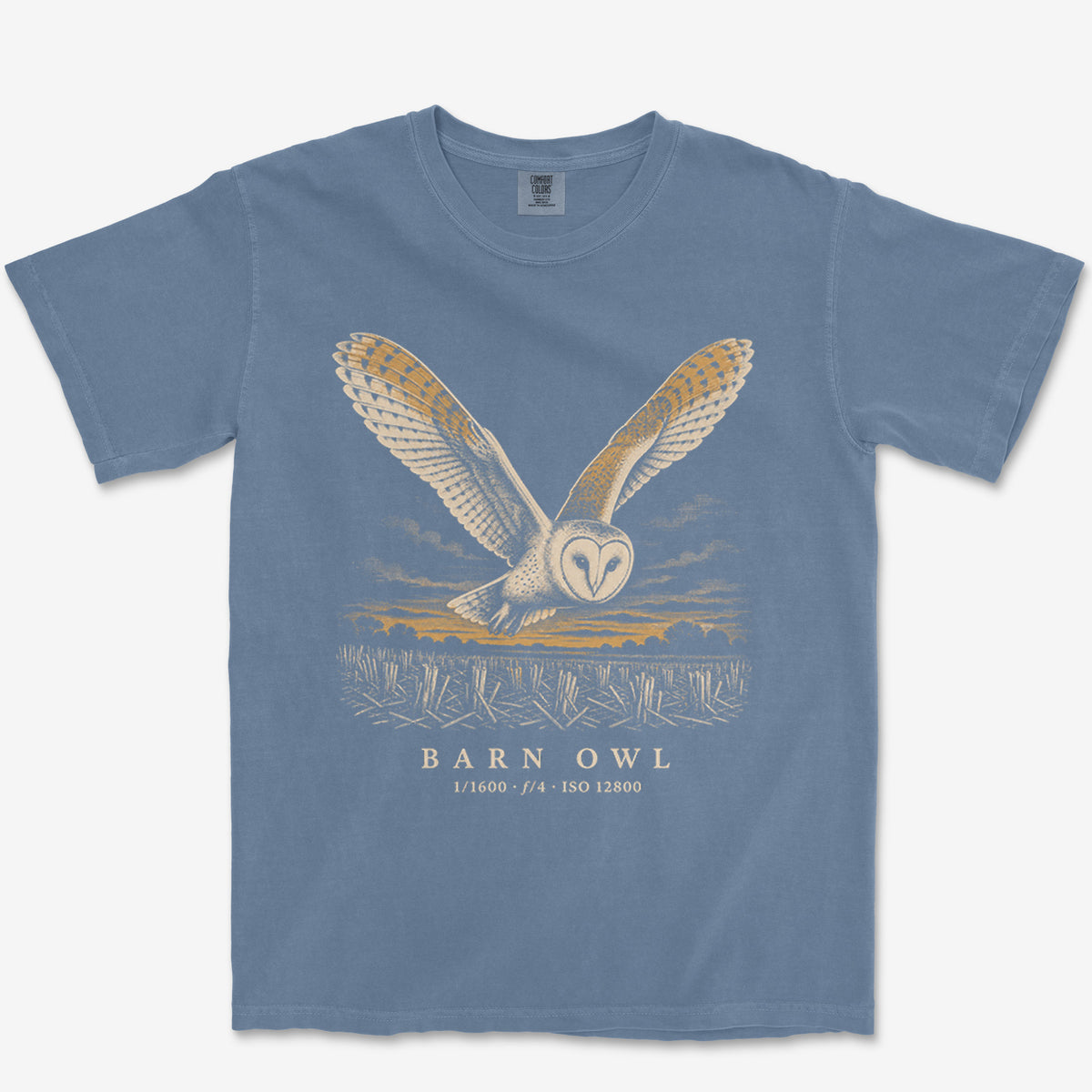 Barn Owl Plate Heavyweight Tee