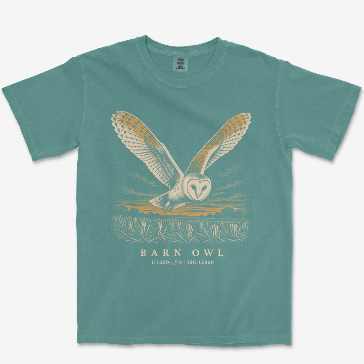 Barn Owl Plate Heavyweight Tee