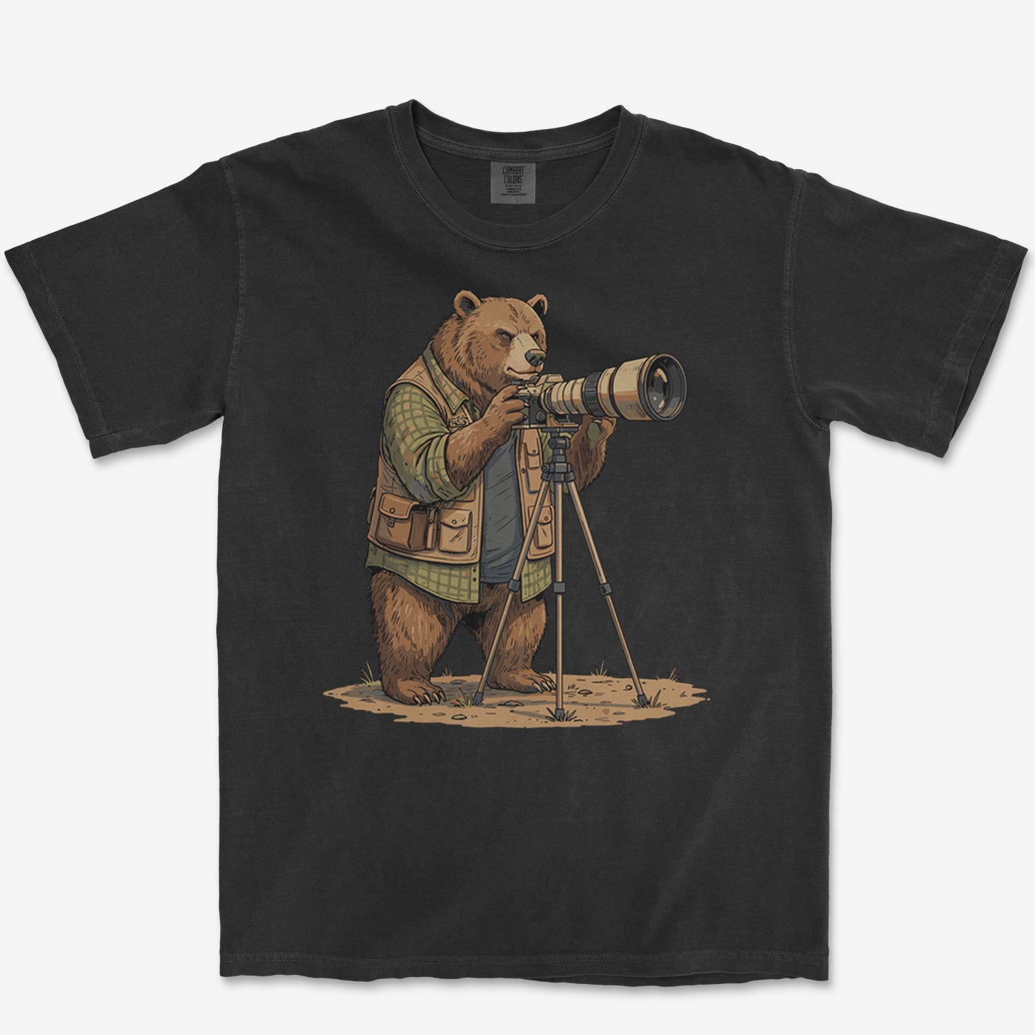 Bear Photographer Heavyweight Tee