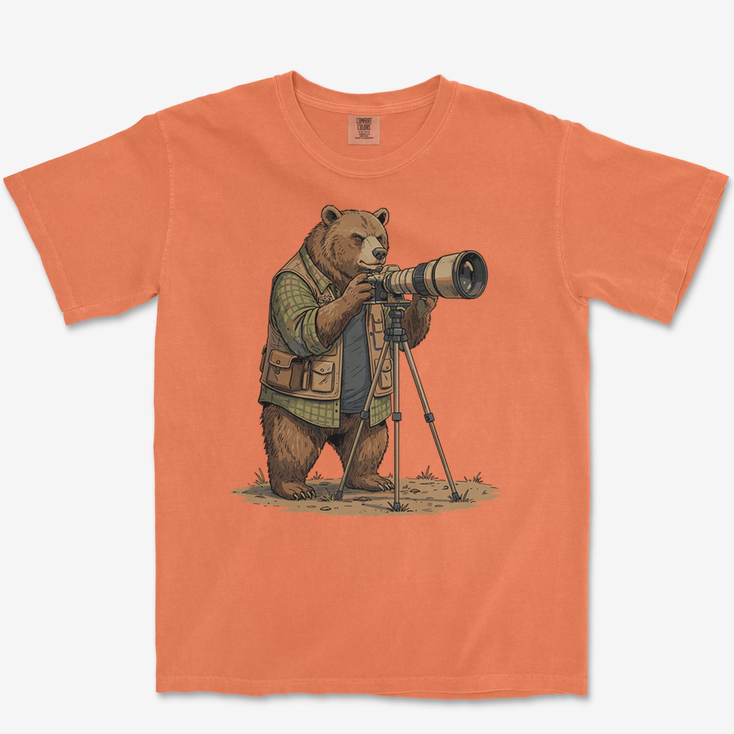 Bear Photographer Heavyweight Tee