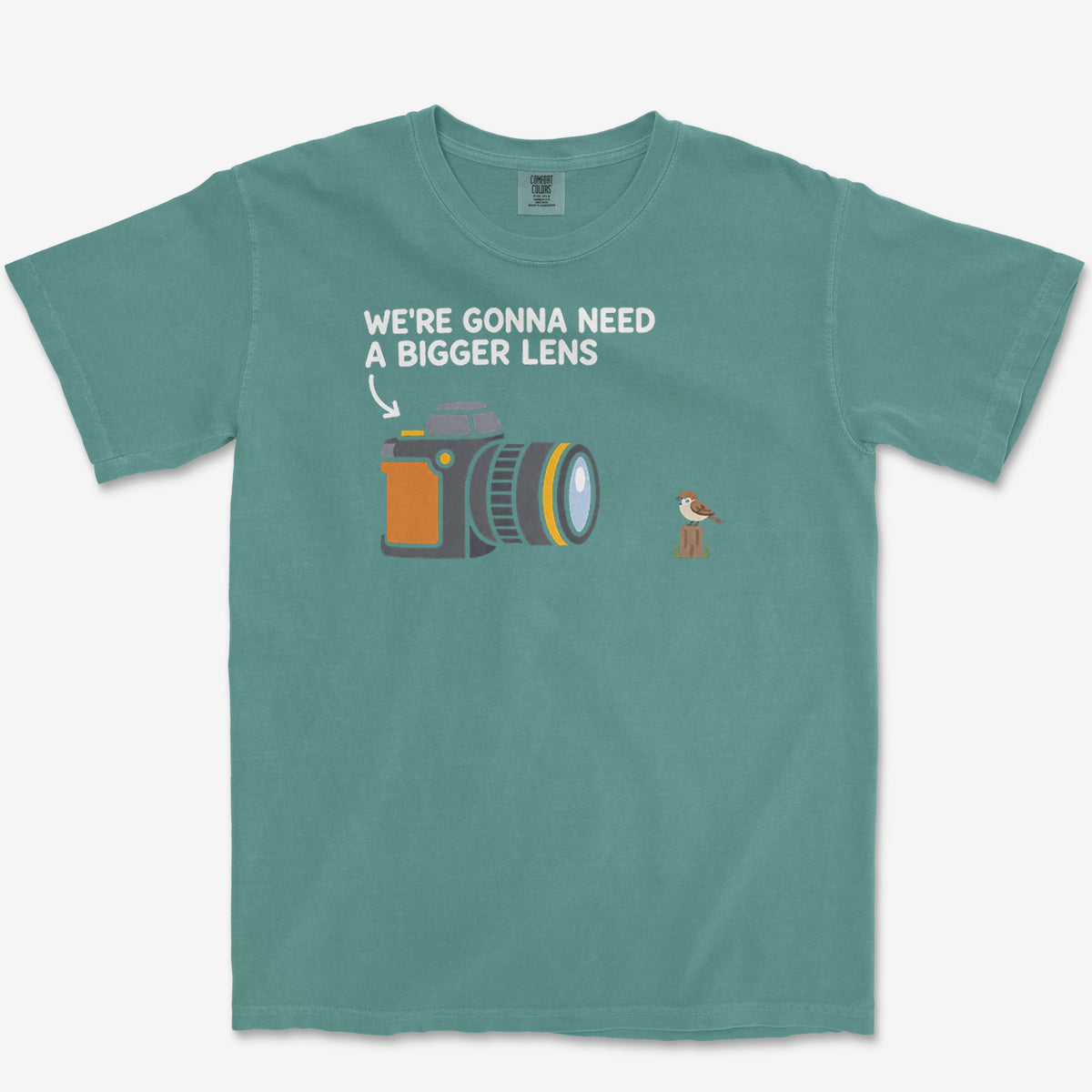 Bigger Lens Sparrow Tee — blue spruce