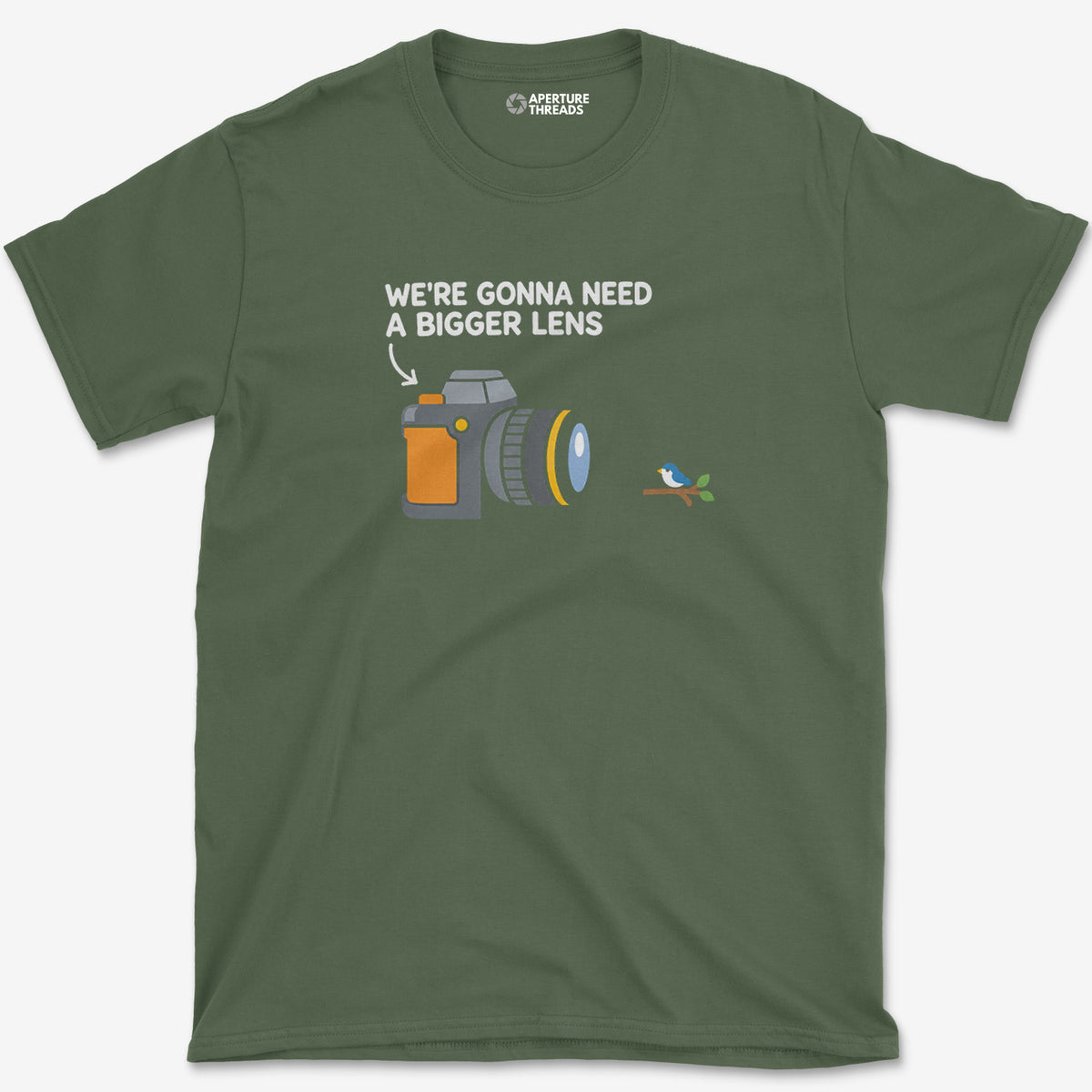 Bigger Lens T-Shirt — military green