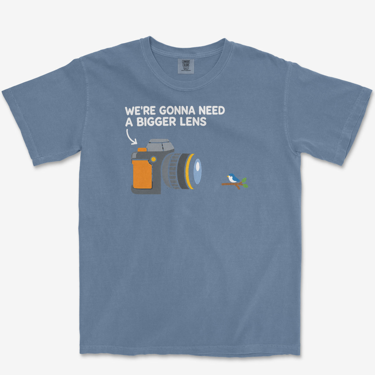 Bigger Lens Tee — blue jean