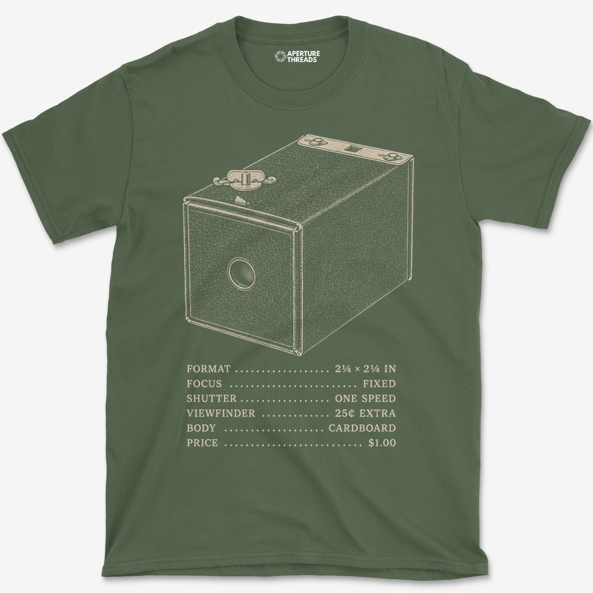 Brownie Camera Spec Sheet T-Shirt