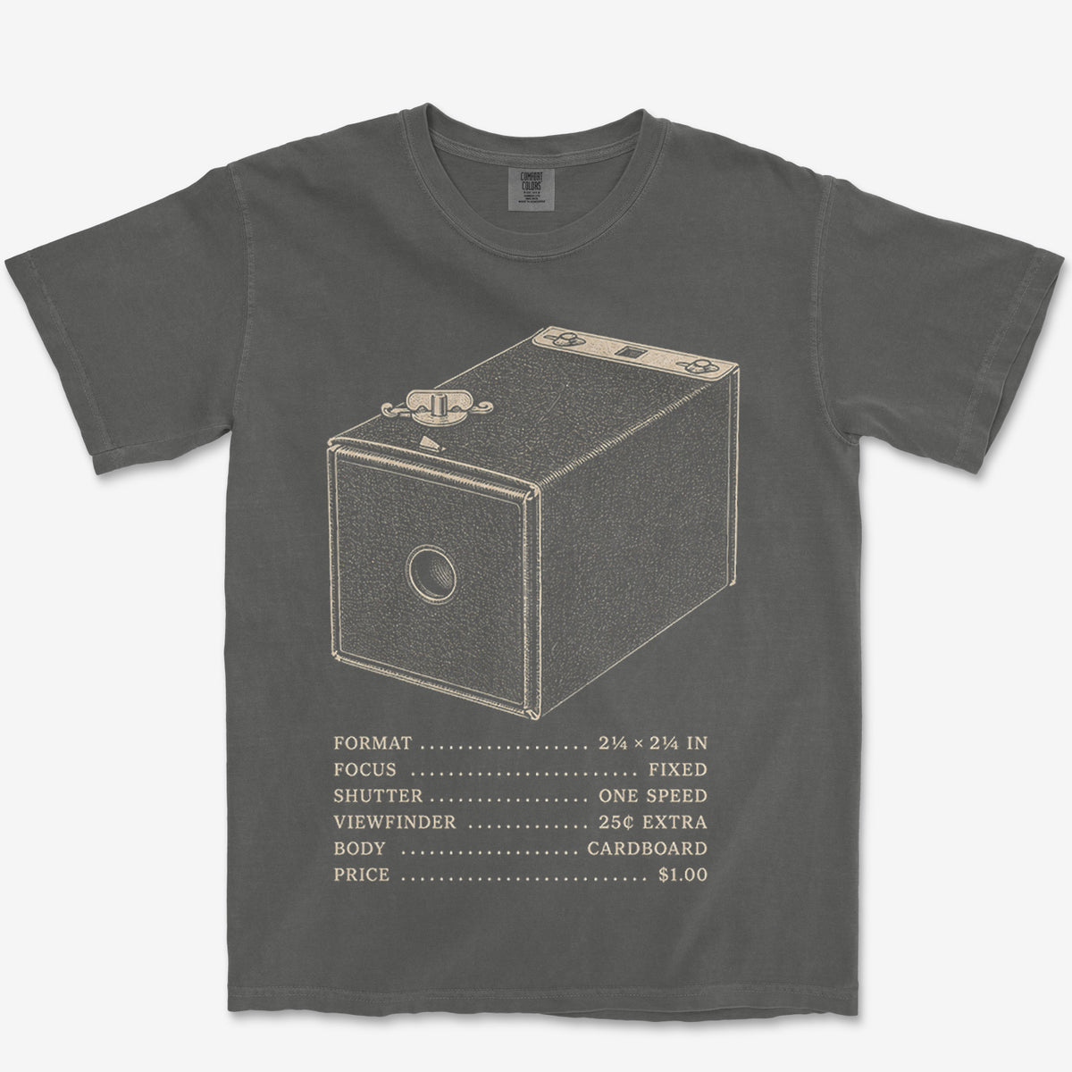 Brownie Camera Spec Sheet Heavyweight Tee