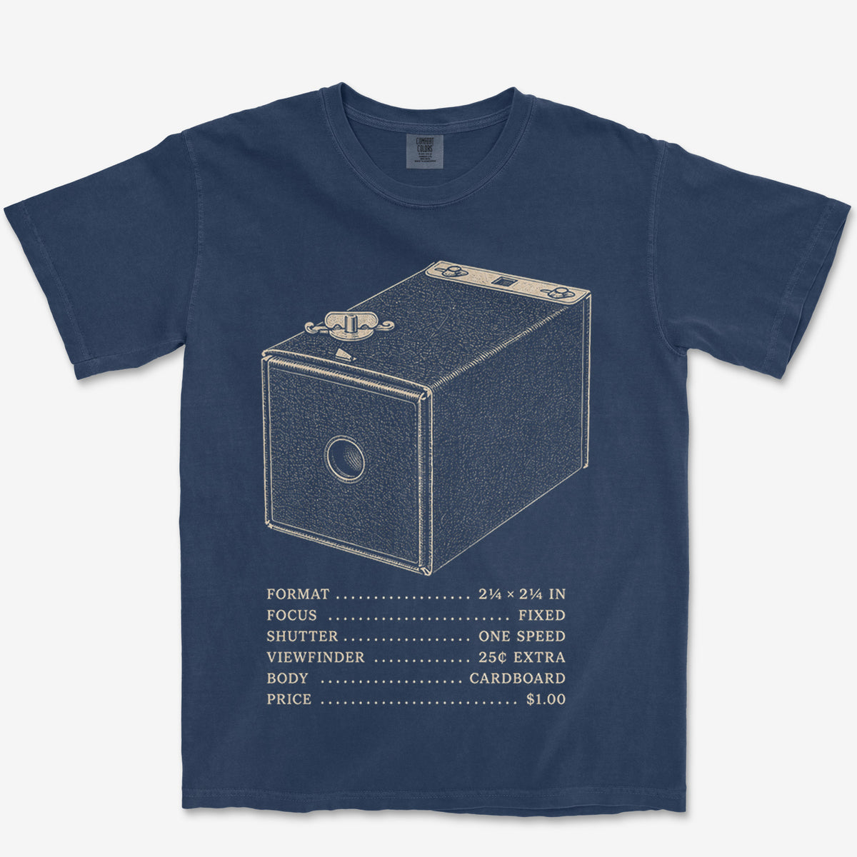 Brownie Camera Spec Sheet Heavyweight Tee