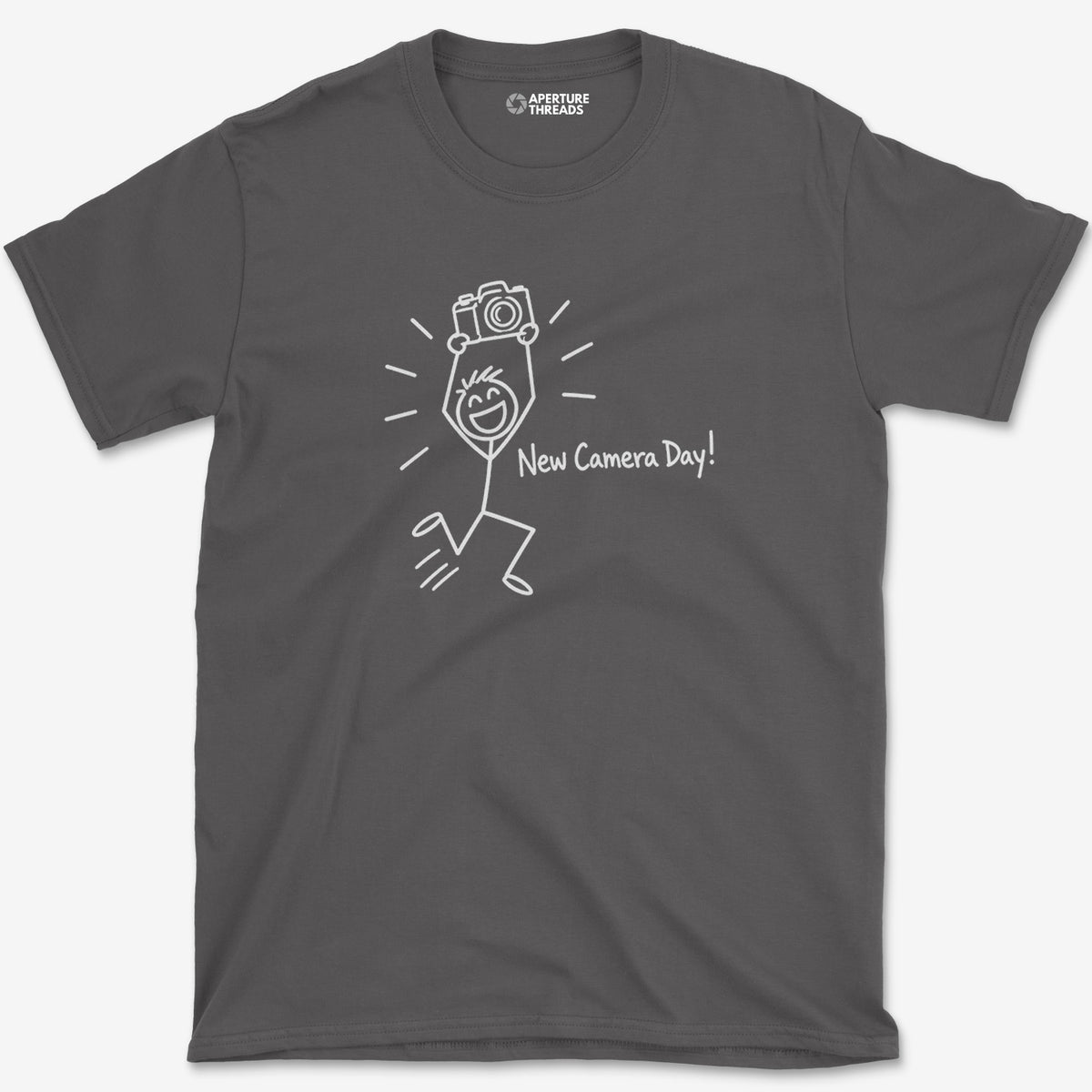 Camera Delivery Day T-Shirt — charcoal