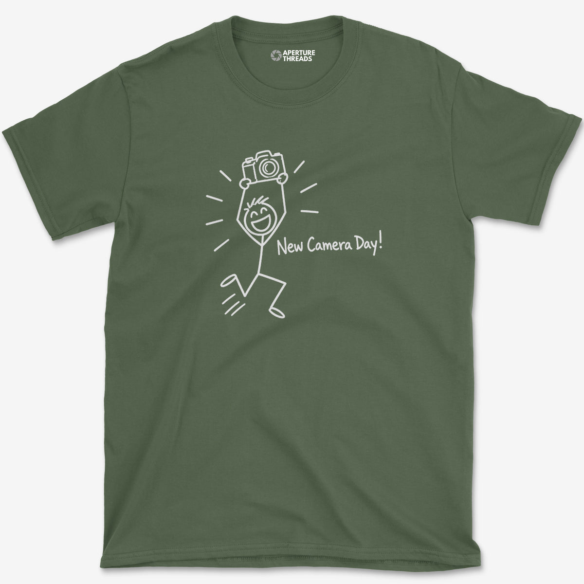 Camera Delivery Day T-Shirt — military green