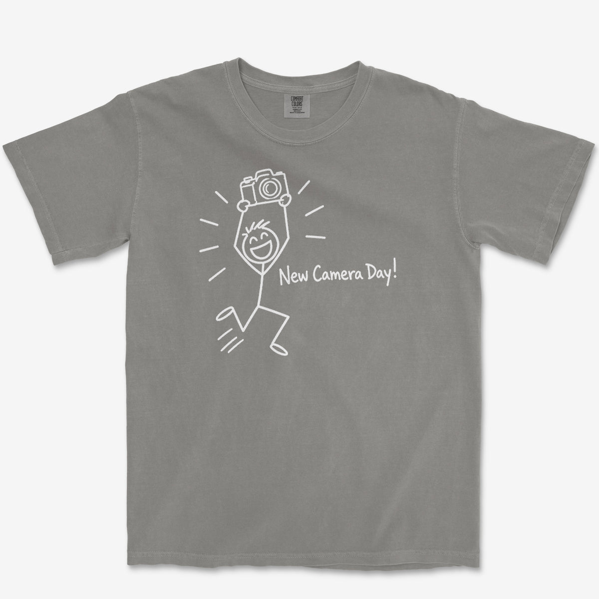 Camera Delivery Day Tee — grey