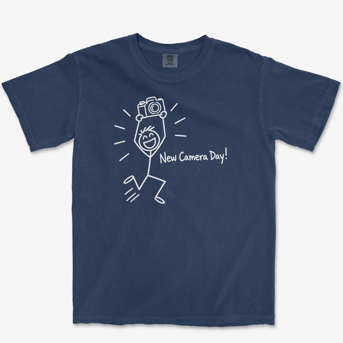 Camera Delivery Day Tee — true navy