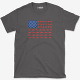 Camera Flag T-Shirt — charcoal