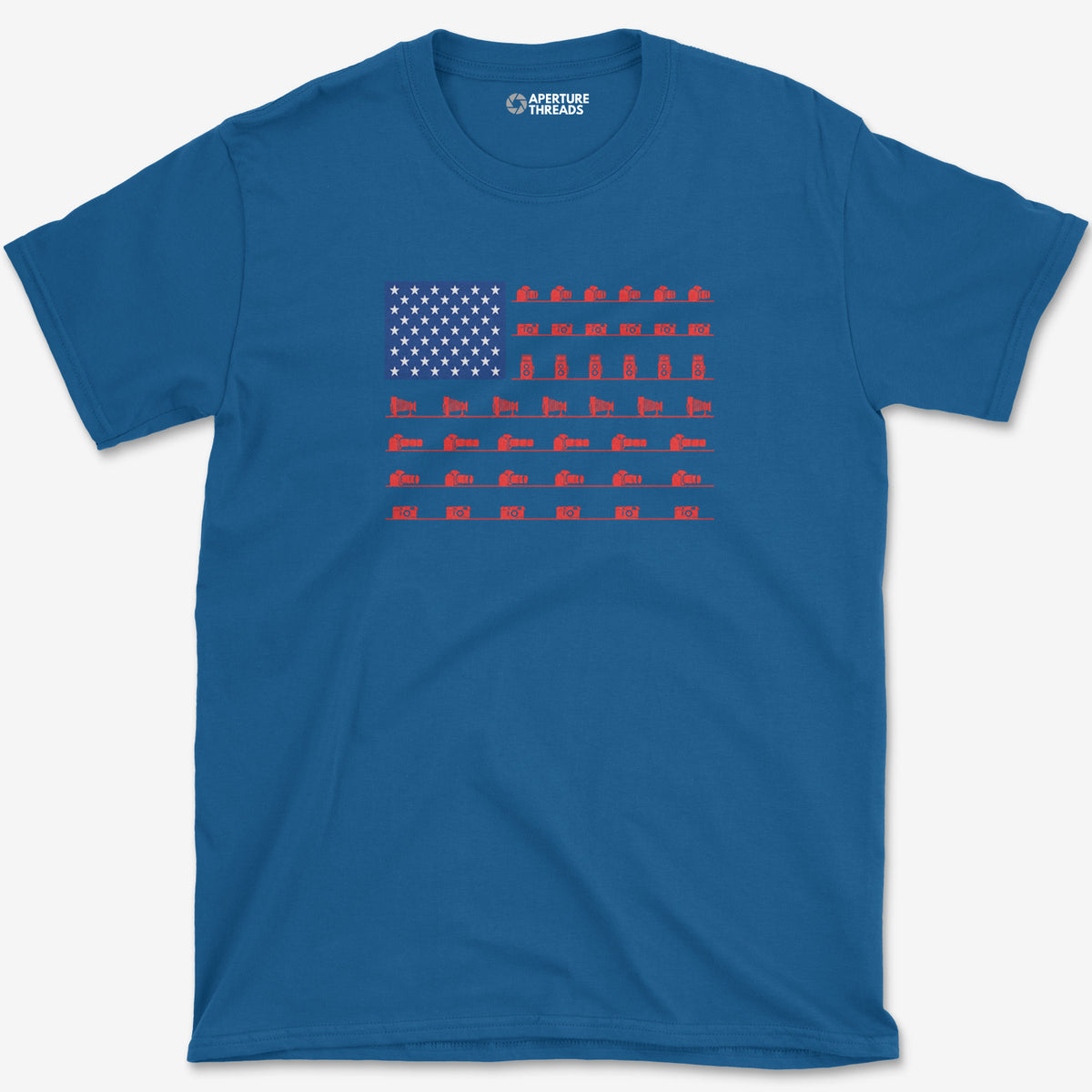 Camera Flag T-Shirt — royal
