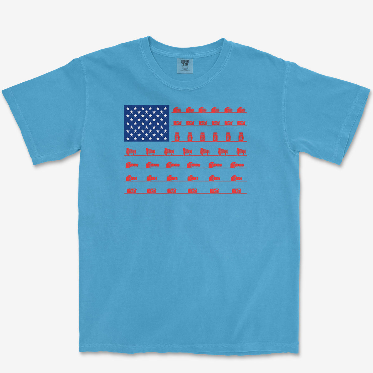 Camera Flag Tee — royal caribe