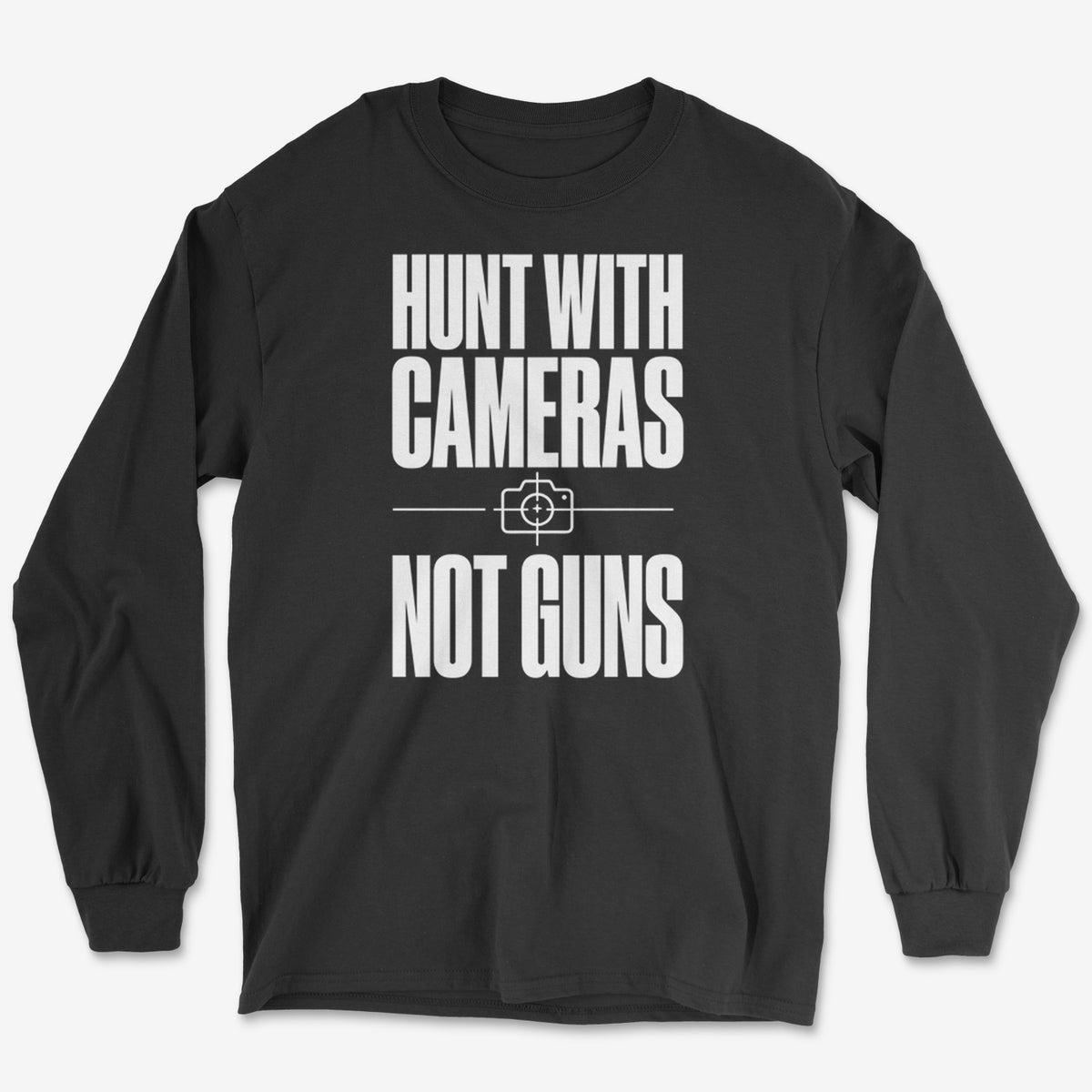 Cameras Not Guns Long Sleeve Tee