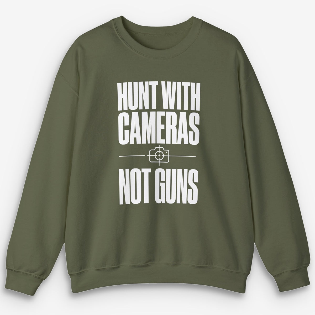 Cameras Not Guns Sweatshirt
