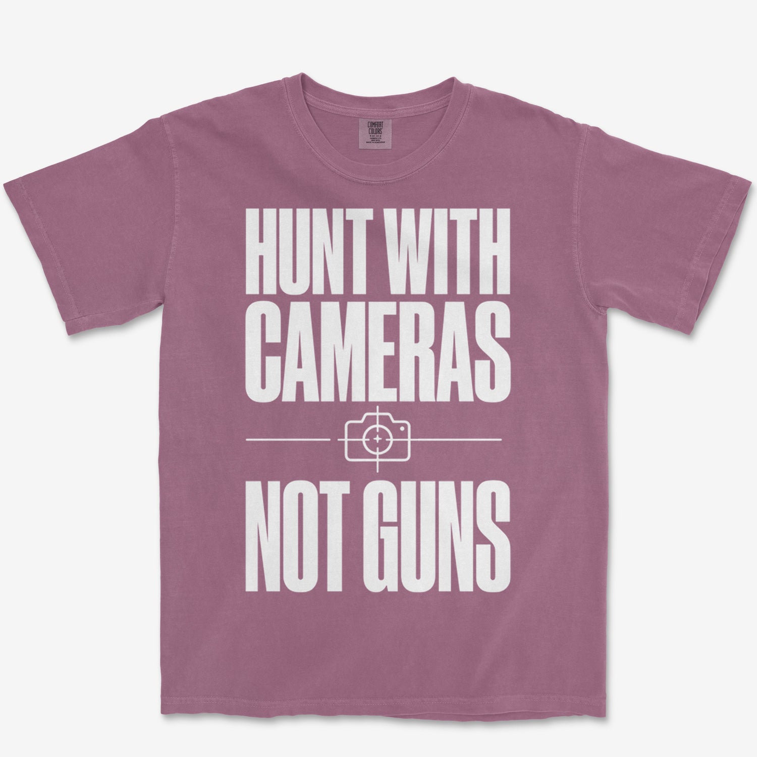 Cameras Not Guns Heavyweight Tee