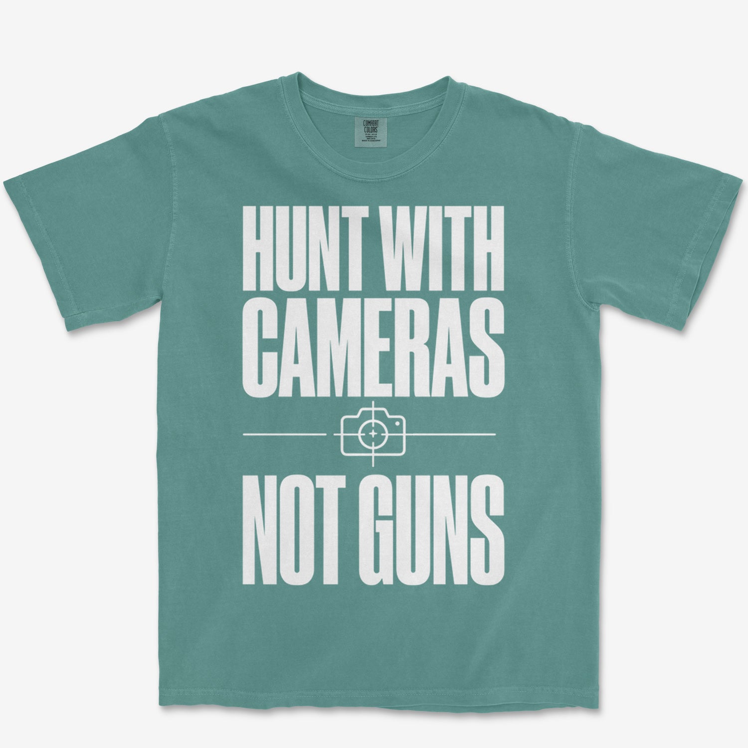 Cameras Not Guns Heavyweight Tee