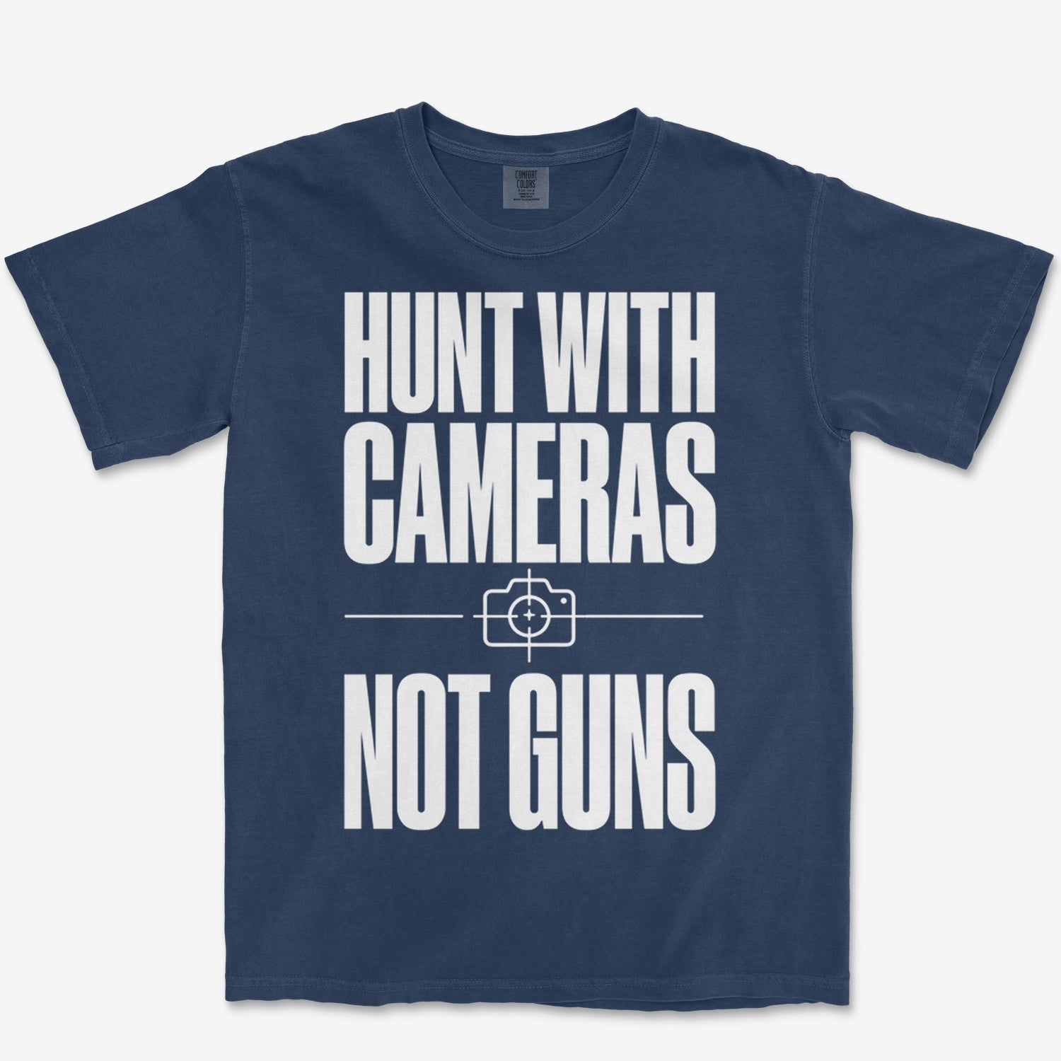 Cameras Not Guns Heavyweight Tee
