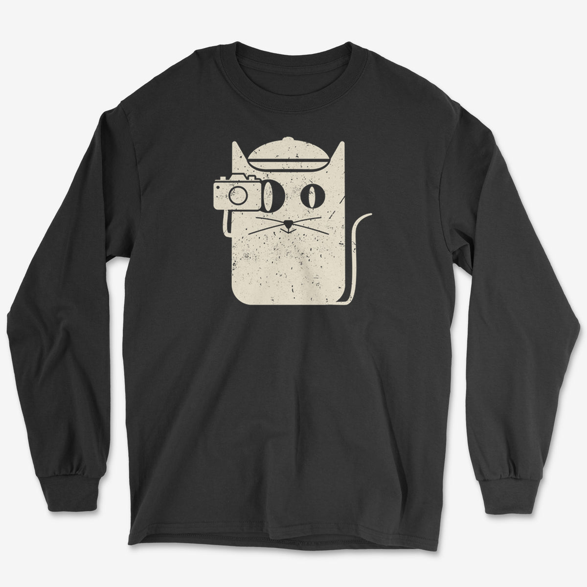 Cat Camera Long Sleeve Tee