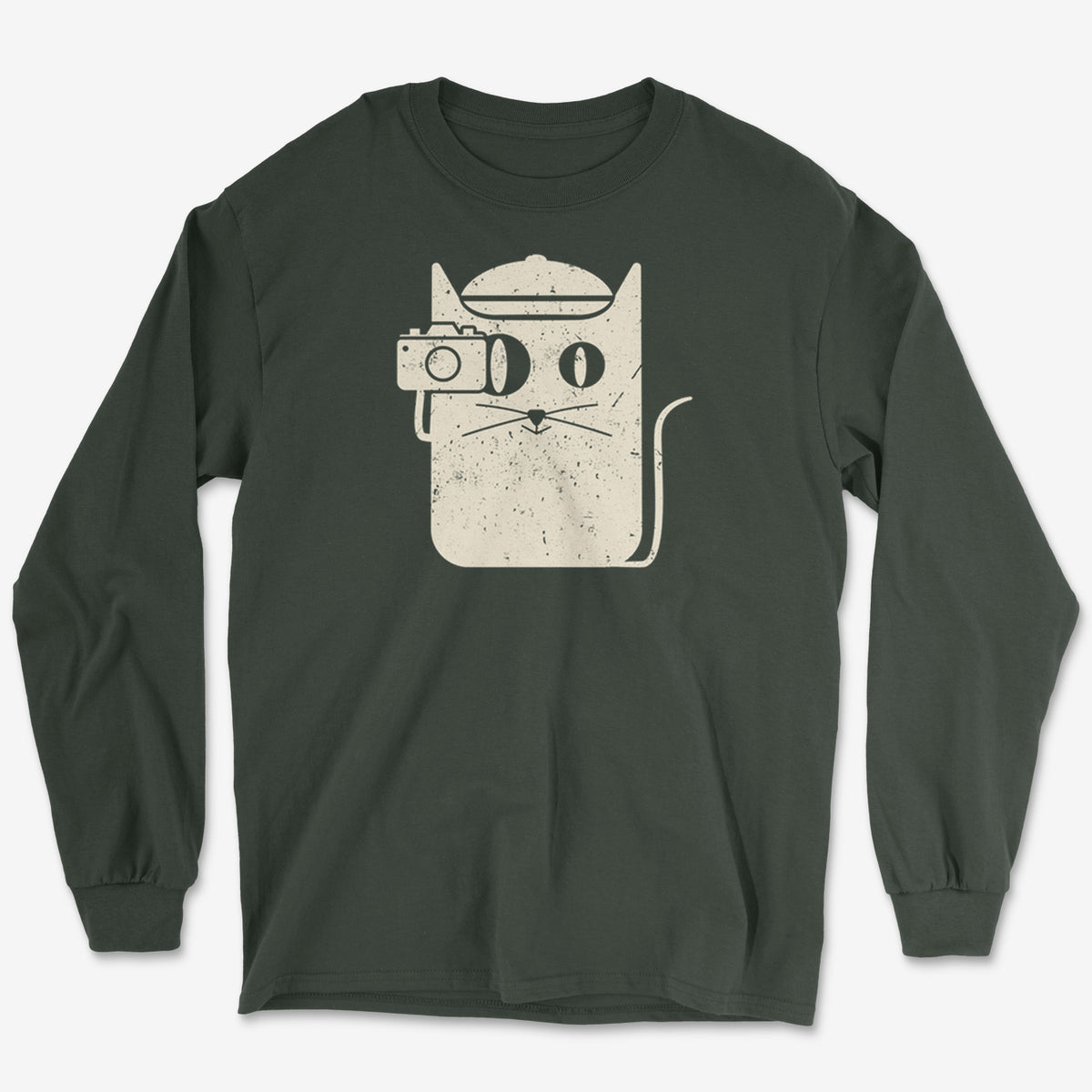 Cat Camera Long Sleeve Tee