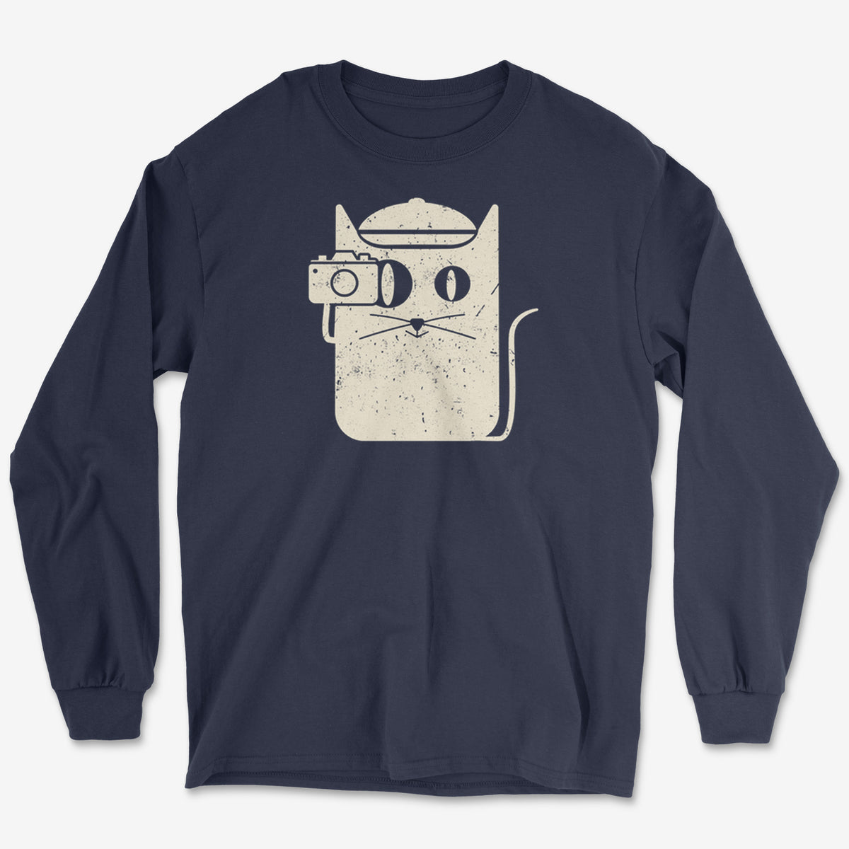 Cat Camera Long Sleeve Tee