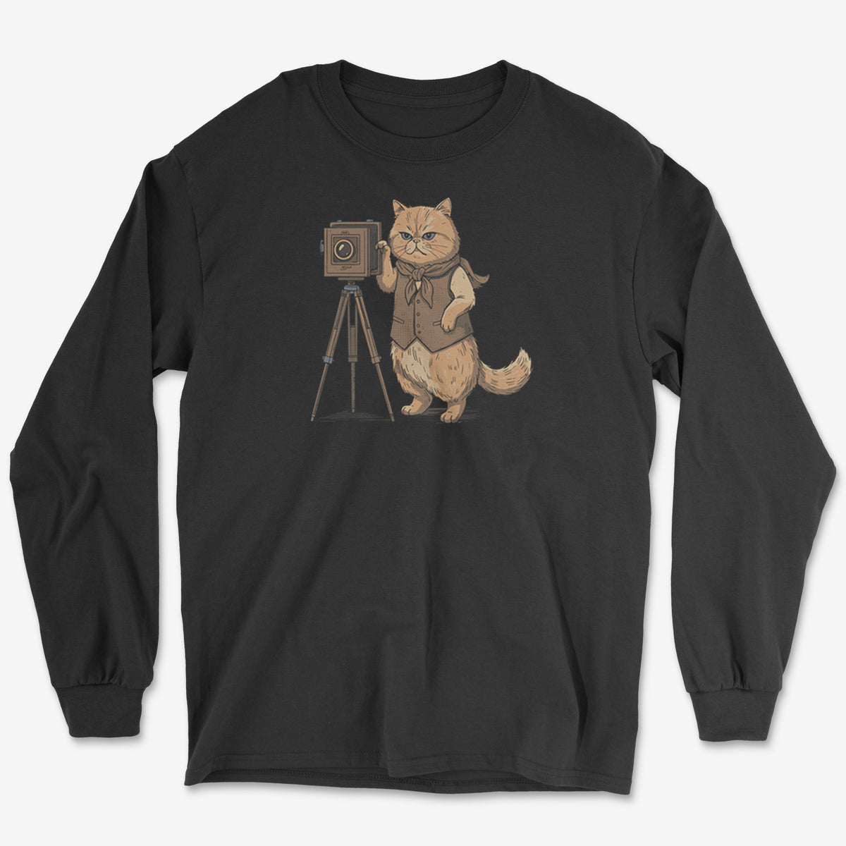 Cat Photographer Long Sleeve Tee