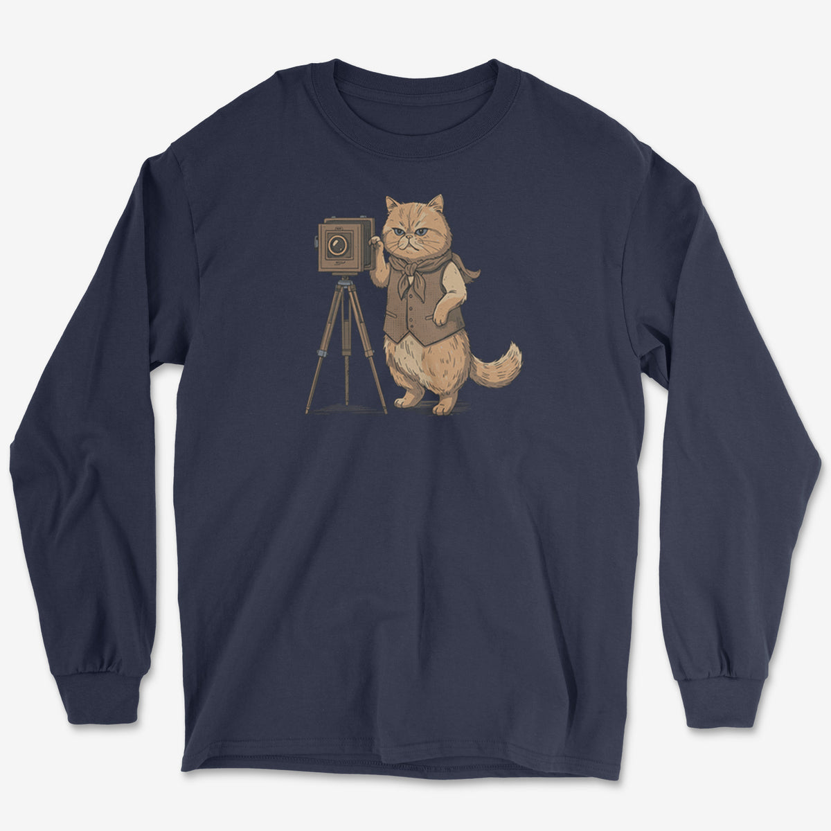 Cat Photographer Long Sleeve Tee