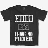 Caution No Filter Heavyweight Tee