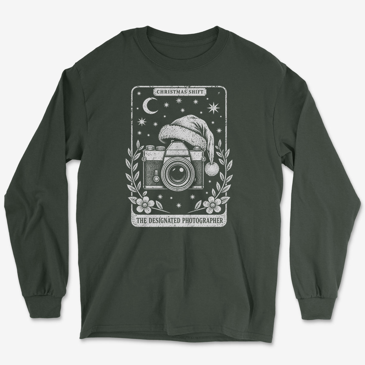Christmas Shift Tarot Long Sleeve Tee
