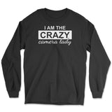 Crazy Camera Lady Long Sleeve Tee