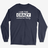 Crazy Camera Lady Long Sleeve Tee