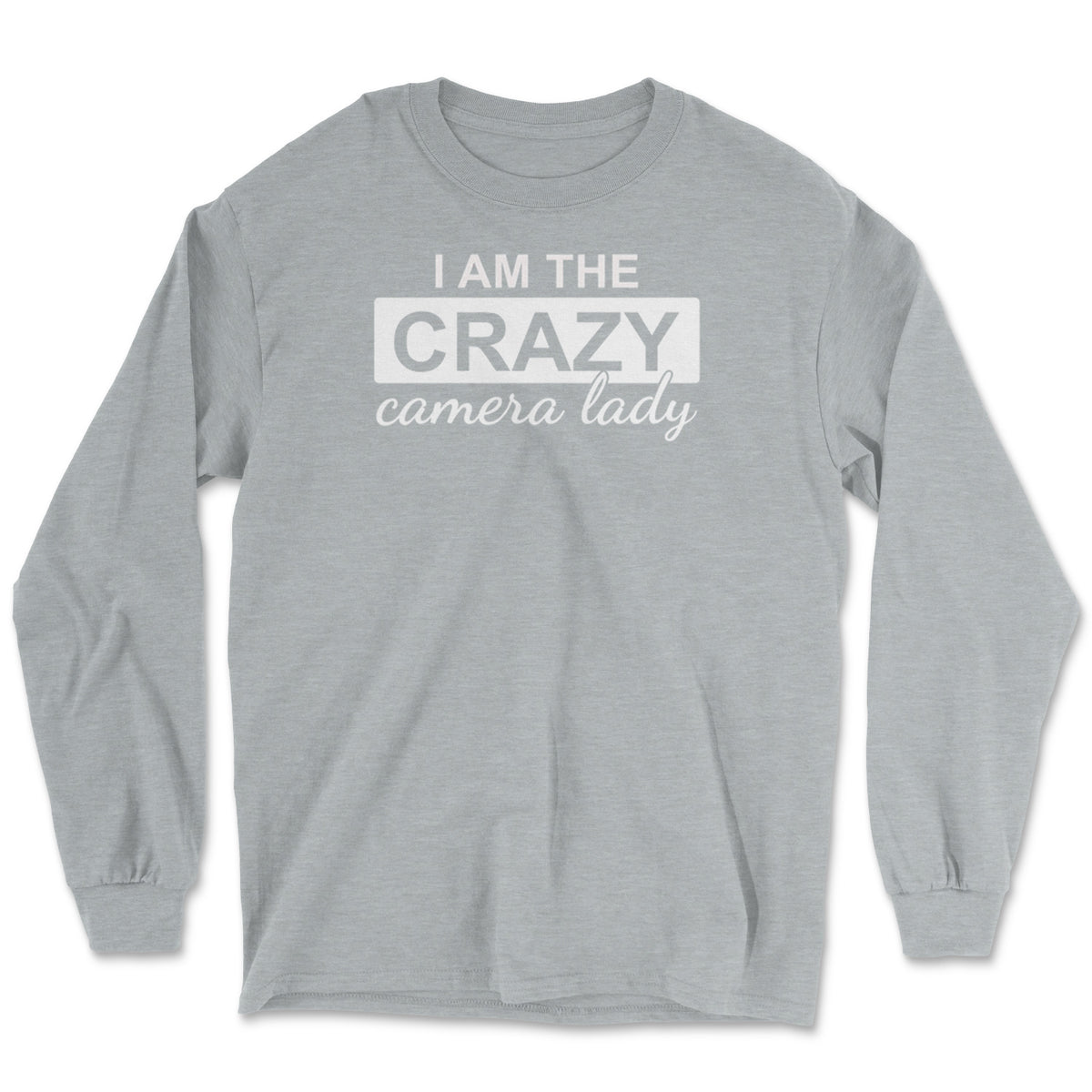 Crazy Camera Lady Long Sleeve Tee