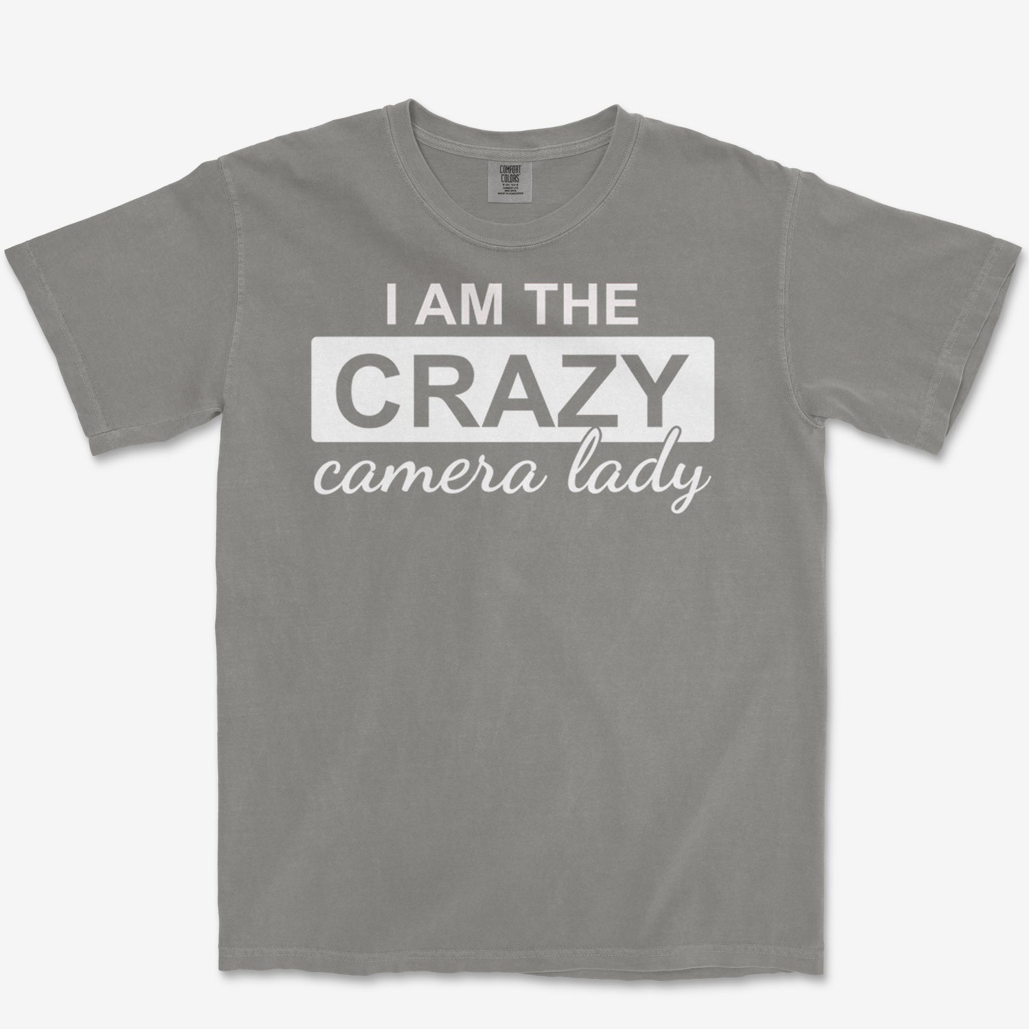 Crazy Camera Lady Heavyweight Tee