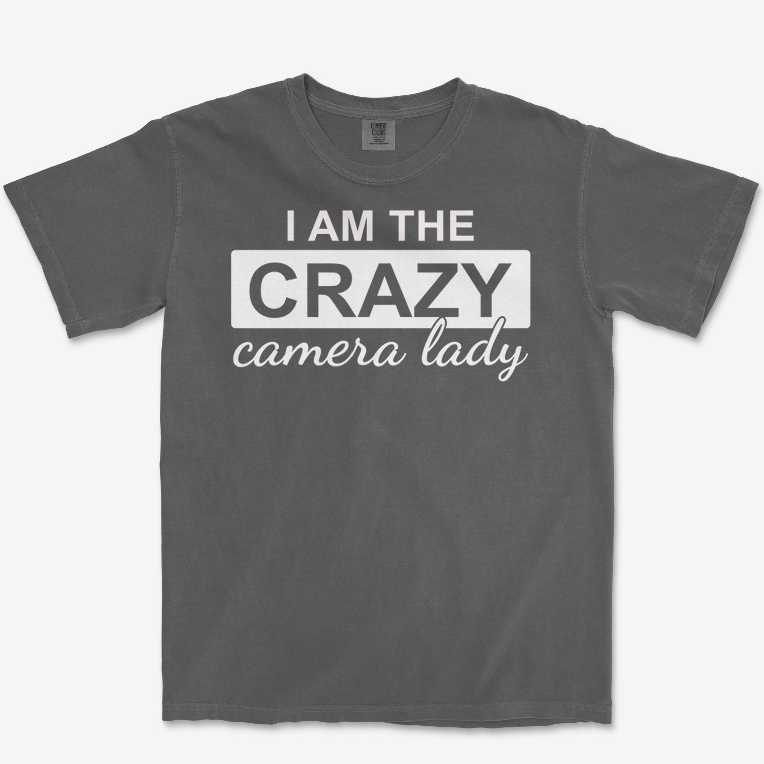 Crazy Camera Lady Heavyweight Tee