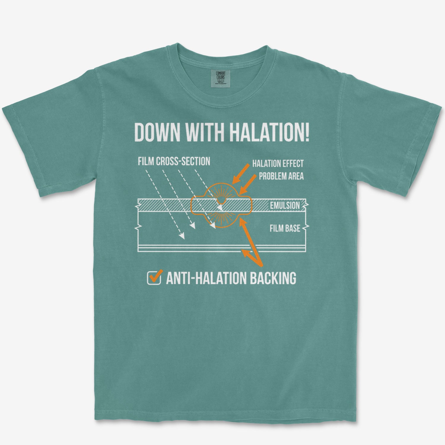 Down With Halation Heavyweight Tee
