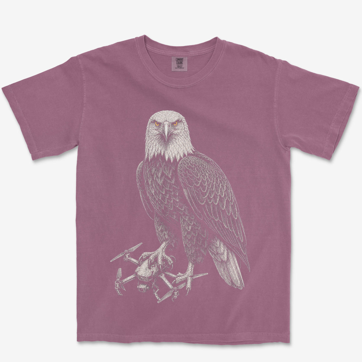 Eagle Versus Drone Heavyweight Tee